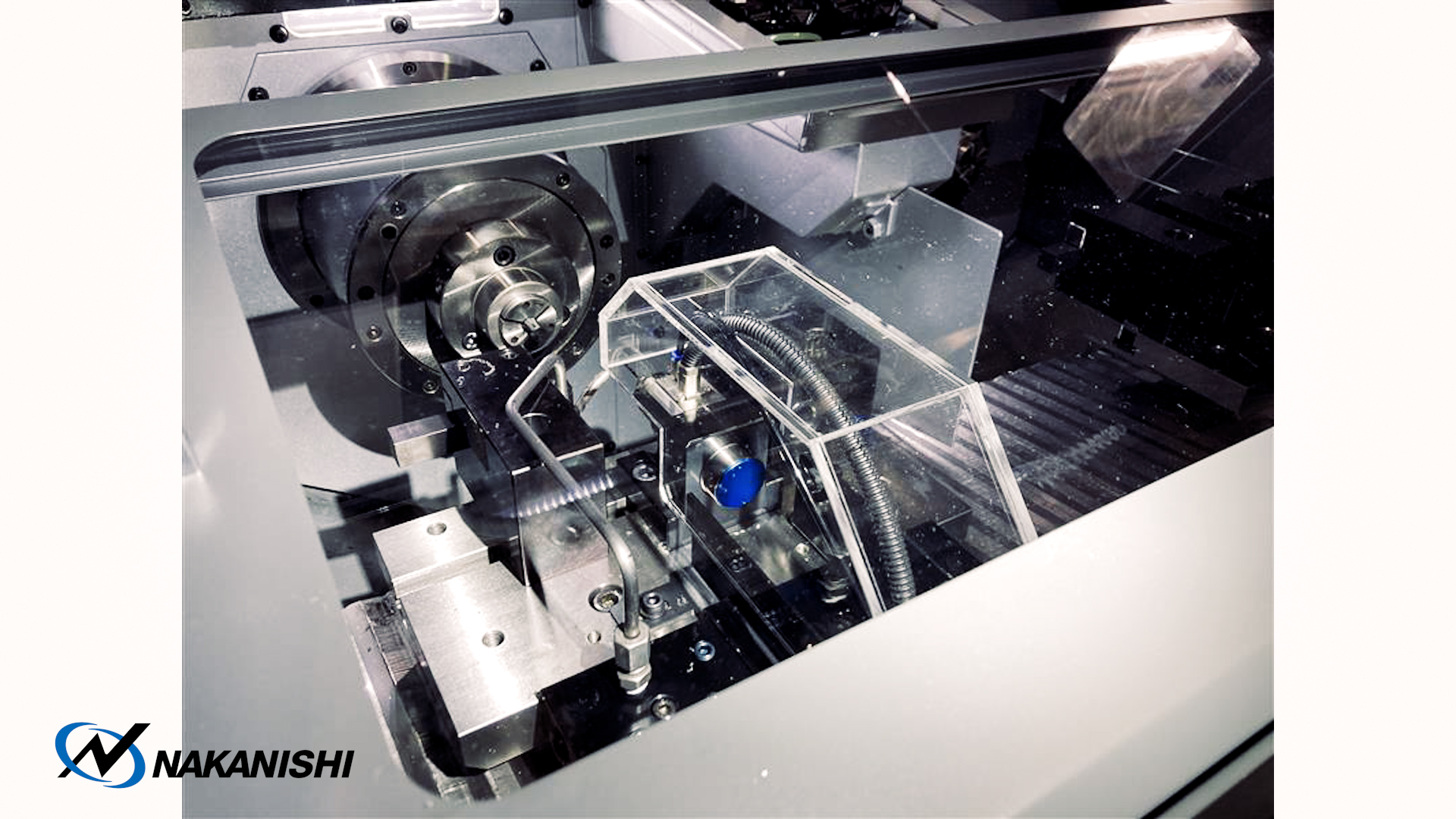 【樹脂(POM) φ2×5mmドリル加工】CNC旋盤×フランジスピンドル