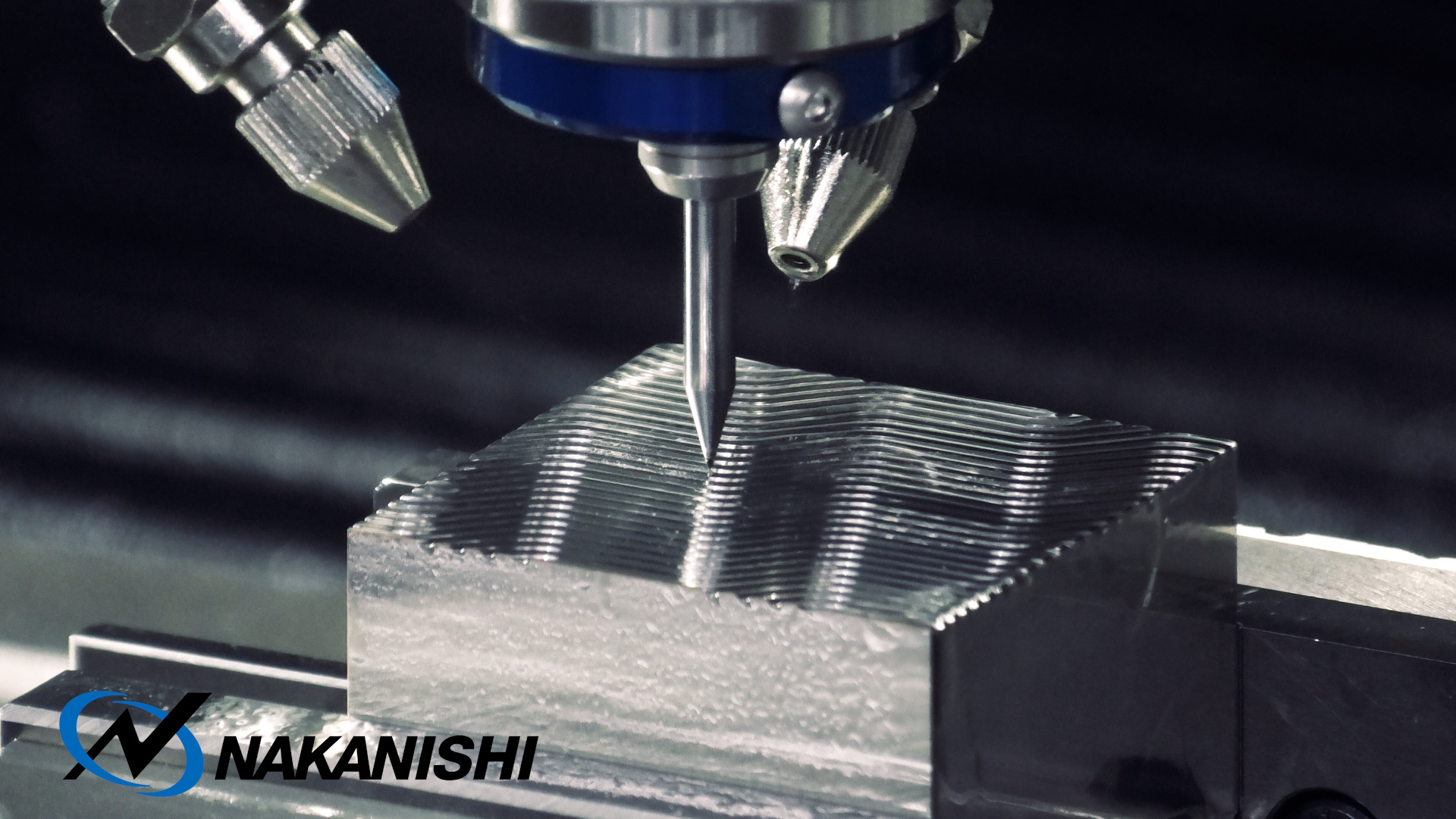 【PD613(HRC58)R0.15ボールエンドミル仕上げ加工】マシニングセンタ×エアー軸受タービンスピンドル